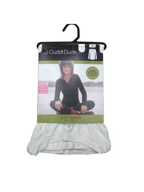 Cuddl Duds Softwear Stretch Long Sleeve V-Neck Top Shirt Size M Warm Layers